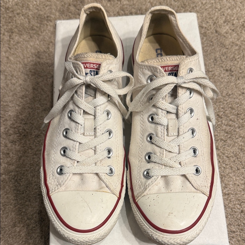 Converse Off-White Canvas Sneakers